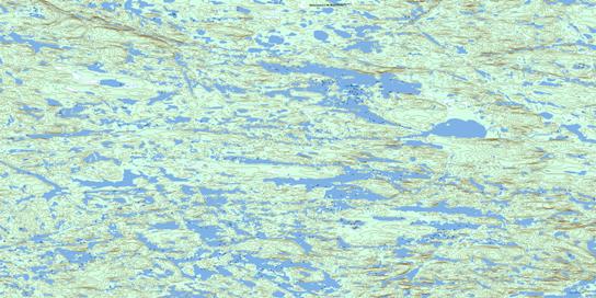 Lac Mureau Topographic map 033J14 at 1:50,000 Scale