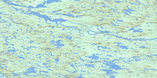 Lac Delaur Topographic map 033J15 at 1:50,000 Scale