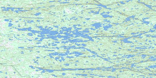 Lac Roggan Topo Map 033K04 at 1:50,000 scale - National Topographic System of Canada (NTS) - Toporama map
