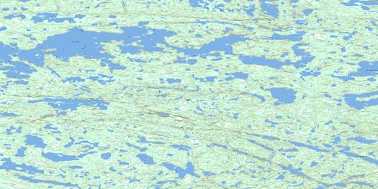Lac Julian Topo Map 033K05 at 1:50,000 scale - National Topographic System of Canada (NTS) - Toporama map
