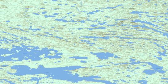 Lac Craven Topo Map 033K07 at 1:50,000 scale - National Topographic System of Canada (NTS) - Toporama map
