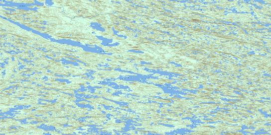 Lac Silvy Topographic map 033K09 at 1:50,000 Scale