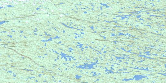 Lac Revel Topographic map 033K13 at 1:50,000 Scale
