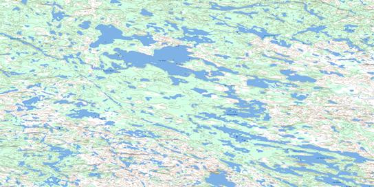 Lac Denys Topo Map 033K15 at 1:50,000 scale - National Topographic System of Canada (NTS) - Toporama map