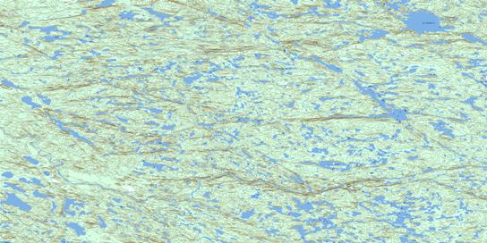 Lac Bondesir Topographic map 033K16 at 1:50,000 Scale
