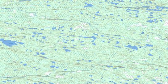 Lac Amounet Topographic map 033L01 at 1:50,000 Scale