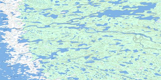 Roggan-River Topographic map 033L06 at 1:50,000 Scale