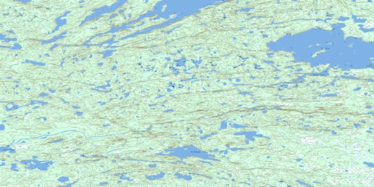 Lac Darontal Topo Map 033L08 at 1:50,000 scale - National Topographic System of Canada (NTS) - Toporama map
