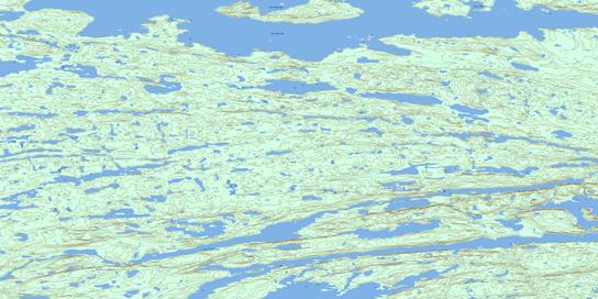 Lac Caillaud Topo Map 033L09 at 1:50,000 scale - National Topographic System of Canada (NTS) - Toporama map