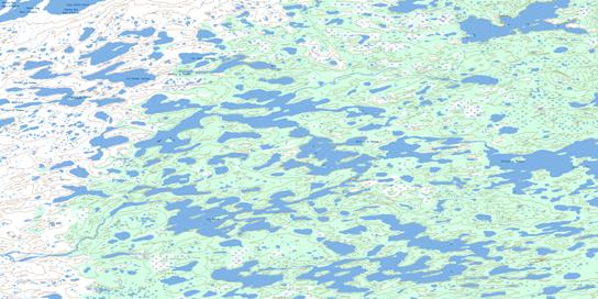 Lac Ominuk Topo Map 033L11 at 1:50,000 scale - National Topographic System of Canada (NTS) - Toporama map