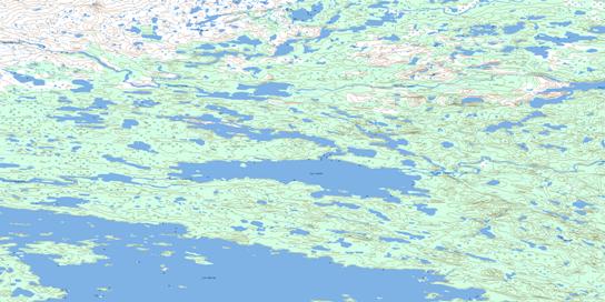 Lac Lomier Topo Map 033L16 at 1:50,000 scale - National Topographic System of Canada (NTS) - Toporama map