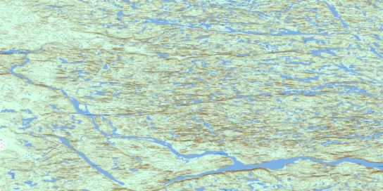Lac Mugnol Topo Map 033N01 at 1:50,000 scale - National Topographic System of Canada (NTS) - Toporama map