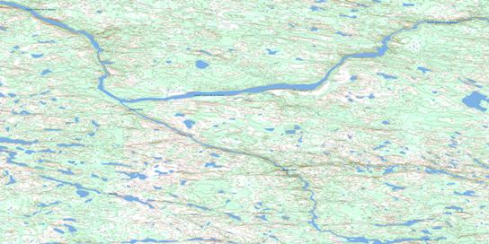 Lacs Adam Topo Map 033N03 at 1:50,000 scale - National Topographic System of Canada (NTS) - Toporama map