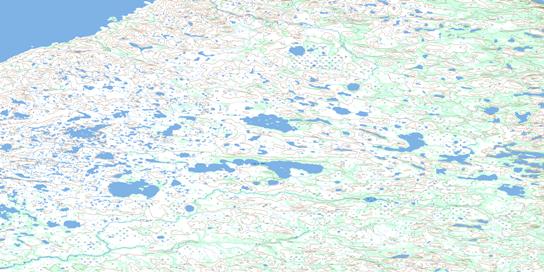 Lac Benoit Topographic map 033N04 at 1:50,000 Scale