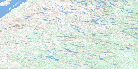Lac Le Bel Topographic map 033N06 at 1:50,000 Scale