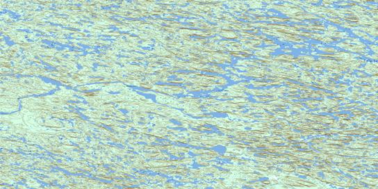 Lac De Gannes Topo Map 033N09 at 1:50,000 scale - National Topographic System of Canada (NTS) - Toporama map