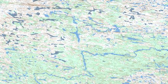 Lac Robitaille Topo Map 033N10 at 1:50,000 scale - National Topographic System of Canada (NTS) - Toporama map