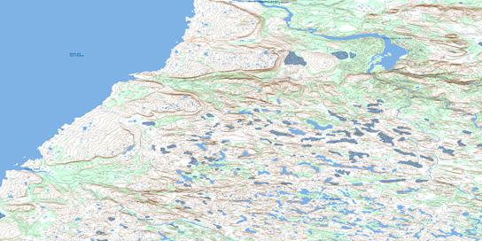 Lac Desjardins Topographic map 033N15 at 1:50,000 Scale