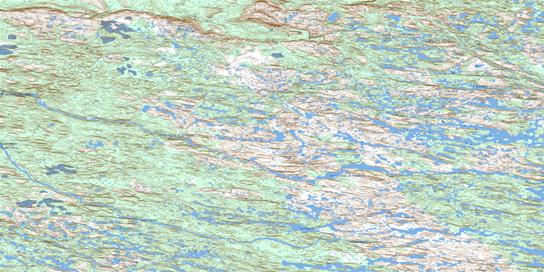 Lac Tregnier Topo Map 033N16 at 1:50,000 scale - National Topographic System of Canada (NTS) - Toporama map