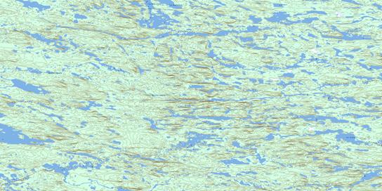 Lac Taraton Topographic map 033O02 at 1:50,000 Scale