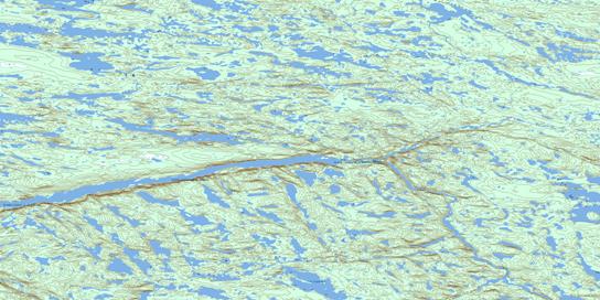 Lac Liancourt Topo Map 033O03 at 1:50,000 scale - National Topographic System of Canada (NTS) - Toporama map