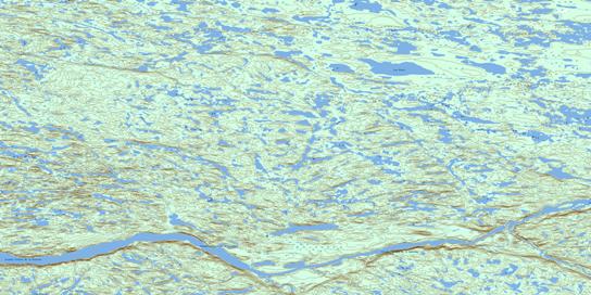 Lac Panis Topographic map 033O04 at 1:50,000 Scale
