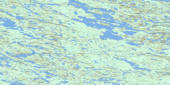 Lac Fressel Topo Map 033O06 at 1:50,000 scale - National Topographic System of Canada (NTS) - Toporama map