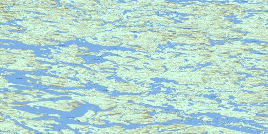 Lacs Mollet Topo Map 033O09 at 1:50,000 scale - National Topographic System of Canada (NTS) - Toporama map