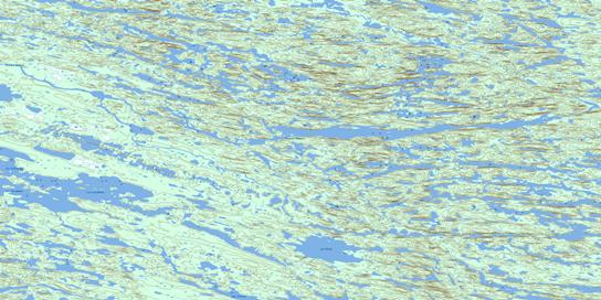 Lac Derme Topo Map 033O11 at 1:50,000 scale - National Topographic System of Canada (NTS) - Toporama map