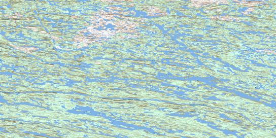 Lac Hiriard Topographic map 033O13 at 1:50,000 Scale