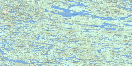 Lac Lamain Topographic map 033O14 at 1:50,000 Scale