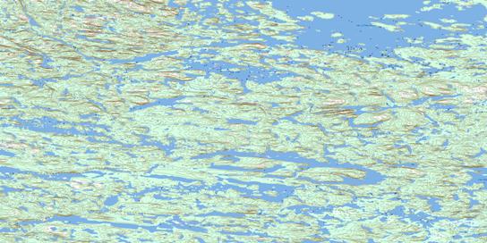 Lac Quereur Topo Map 033O16 at 1:50,000 scale - National Topographic System of Canada (NTS) - Toporama map
