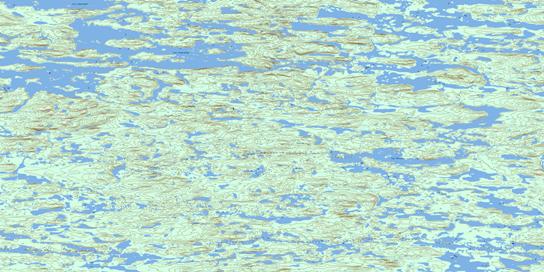 Lac Rellot Topo Map 033P05 at 1:50,000 scale - National Topographic System of Canada (NTS) - Toporama map