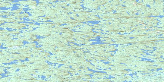 Lac Caujan Topographic map 033P06 at 1:50,000 Scale