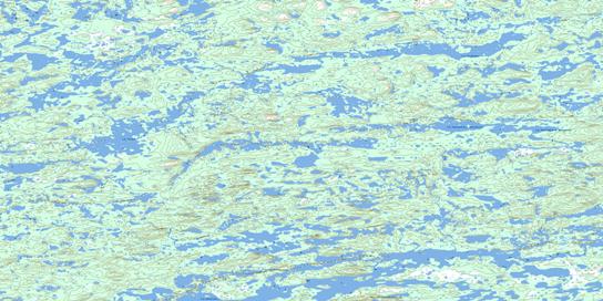 Lac Turbar Topo Map 033P08 at 1:50,000 scale - National Topographic System of Canada (NTS) - Toporama map