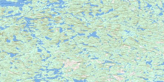 Lac Nion Topo Map 033P10 at 1:50,000 scale - National Topographic System of Canada (NTS) - Toporama map