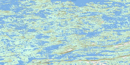 Lac Mondain Topo Map 033P15 at 1:50,000 scale - National Topographic System of Canada (NTS) - Toporama map