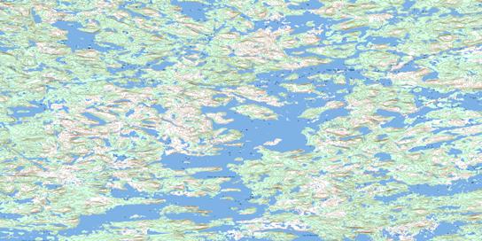 Petit Lac Des Loups Marins Topographic map 034A03 at 1:50,000 Scale