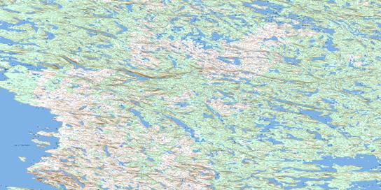 Lac Lussay Topo Map 034A04 at 1:50,000 scale - National Topographic System of Canada (NTS) - Toporama map