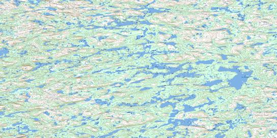 Lac Boismenu Topographic map 034A07 at 1:50,000 Scale