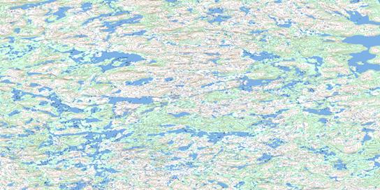 Lac Divelet Topographic map 034A08 at 1:50,000 Scale