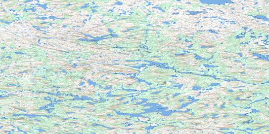 Lac Chapron Topo Map 034A10 at 1:50,000 scale - National Topographic System of Canada (NTS) - Toporama map