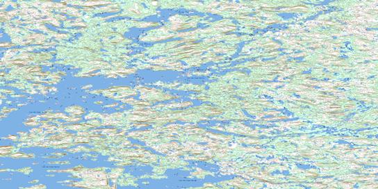 Lac Pastorel Topo Map 034A11 at 1:50,000 scale - National Topographic System of Canada (NTS) - Toporama map