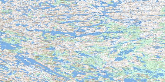 Lac Lagus Topo Map 034A13 at 1:50,000 scale - National Topographic System of Canada (NTS) - Toporama map