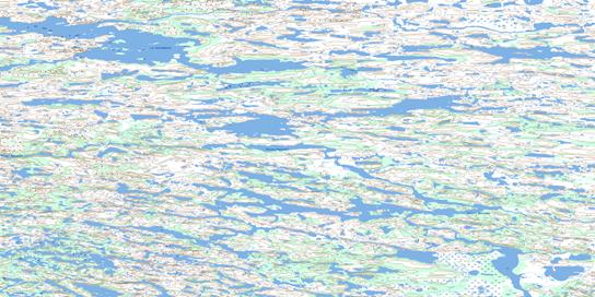  Topo Map 034B13 at 1:50,000 scale - National Topographic System of Canada (NTS) - Toporama map