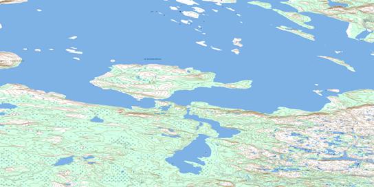 Ile Cairn Topo Map 034C01 at 1:50,000 scale - National Topographic System of Canada (NTS) - Toporama map