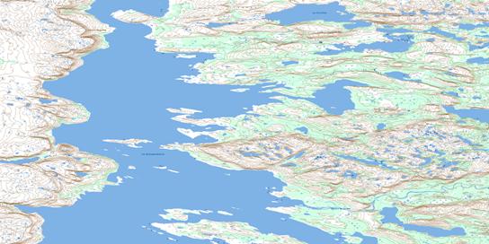 Lac Persillon Topographic map 034C08 at 1:50,000 Scale