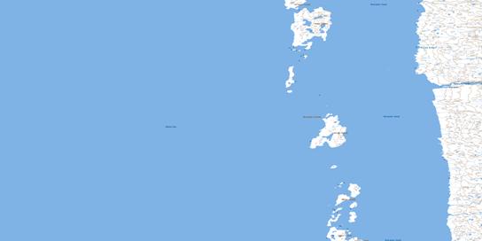 Gordon Island Topographic map 034C15 at 1:50,000 Scale
