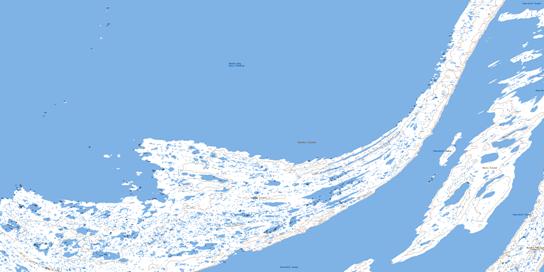 Kugong Island Topo Map 034D05 at 1:50,000 scale - National Topographic System of Canada (NTS) - Toporama map