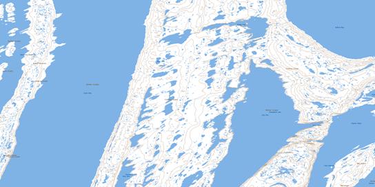 East Arm Topographic map 034D06 at 1:50,000 Scale